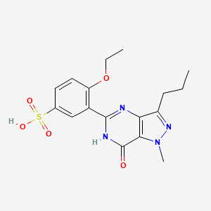 molecular formula C17H20N4O5S B587232 去(甲基哌嗪基)西地那非酸 CAS No. 1357931-55-5