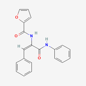 molecular formula C20H16N2O3 B5872326 N-[1-(anilinocarbonyl)-2-phenylvinyl]-2-furamide 
