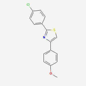 molecular formula C16H12ClNOS B5872340 2-(4-chlorophenyl)-4-(4-methoxyphenyl)-1,3-thiazole 