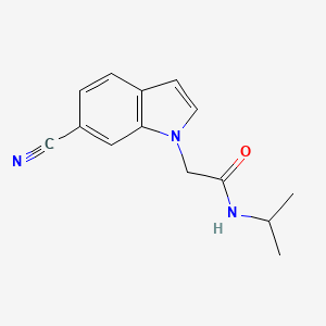molecular formula C14H15N3O B5872363 2-(6-cyano-1H-indol-1-yl)-N-isopropylacetamide 