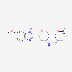 molecular formula C18H19N3O4S B587238 4-乙酰氧基奥美拉唑 CAS No. 1246814-65-2