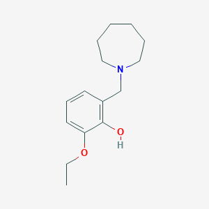 molecular formula C15H23NO2 B5872384 2-(1-azepanylmethyl)-6-ethoxyphenol 