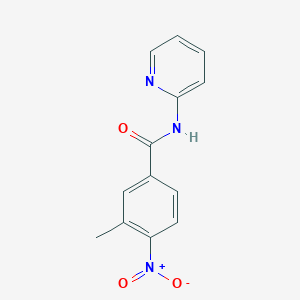 molecular formula C13H11N3O3 B5872386 3-methyl-4-nitro-N-2-pyridinylbenzamide 