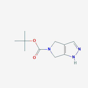 molecular formula C10H15N3O2 B058724 tert-Butyl 4,6-dihydropyrrolo[3,4-c]pyrazole-5(2H)-carboxylate CAS No. 1280210-79-8
