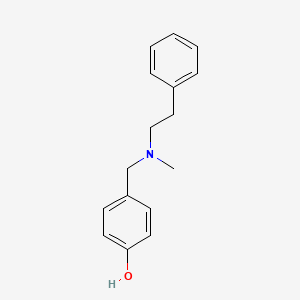 4-{[methyl(2-phenylethyl)amino]methyl}phenol