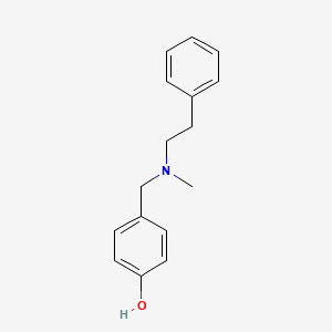 molecular formula C16H19NO B5872431 4-{[methyl(2-phenylethyl)amino]methyl}phenol CAS No. 331860-23-2