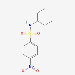 molecular formula C11H16N2O4S B5872435 N-(1-ethylpropyl)-4-nitrobenzenesulfonamide 