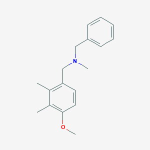 molecular formula C18H23NO B5872443 N-benzyl-1-(4-methoxy-2,3-dimethylphenyl)-N-methylmethanamine 