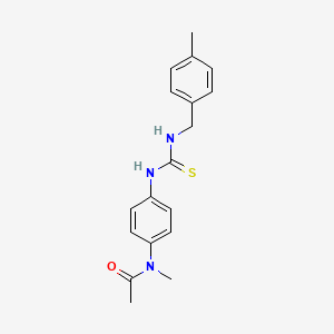 N-methyl-N-[4-({[(4-methylbenzyl)amino]carbonothioyl}amino)phenyl]acetamide