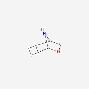 molecular formula C7H11NO B587246 7-Oxa-9-azatricyclo[4.2.1.0~2,5~]nonane CAS No. 152957-82-9