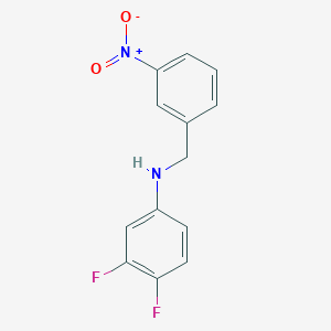 molecular formula C13H10F2N2O2 B5872461 (3,4-difluorophenyl)(3-nitrobenzyl)amine 