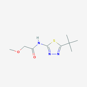 molecular formula C9H15N3O2S B5872487 N-(5-tert-butyl-1,3,4-thiadiazol-2-yl)-2-methoxyacetamide 