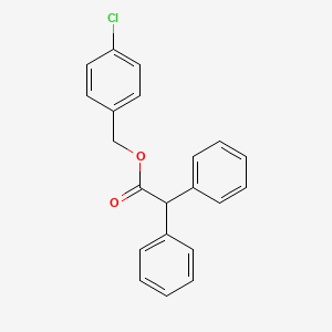 molecular formula C21H17ClO2 B5872513 4-chlorobenzyl diphenylacetate 