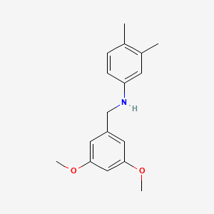 molecular formula C17H21NO2 B5872537 (3,5-dimethoxybenzyl)(3,4-dimethylphenyl)amine 