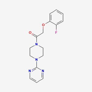 2-{4-[(2-fluorophenoxy)acetyl]-1-piperazinyl}pyrimidine