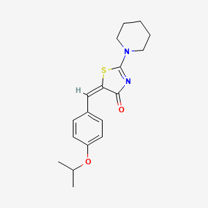 5-(4-isopropoxybenzylidene)-2-(1-piperidinyl)-1,3-thiazol-4(5H)-one