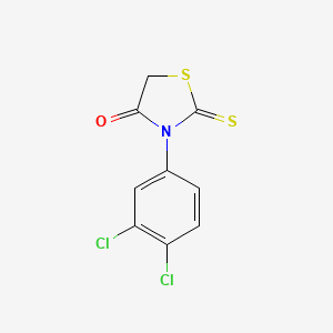 molecular formula C9H5Cl2NOS2 B5872558 3-(3,4-dichlorophenyl)-2-thioxo-1,3-thiazolidin-4-one CAS No. 17046-34-3