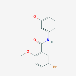 molecular formula C15H14BrNO3 B5872563 5-bromo-2-methoxy-N-(3-methoxyphenyl)benzamide 