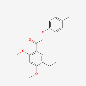 1-(5-ethyl-2,4-dimethoxyphenyl)-2-(4-ethylphenoxy)ethanone