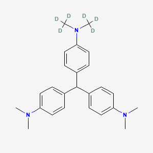 molecular formula C25H31N3 B587258 Leuco Gentian Violet-d6 CAS No. 1173023-92-1