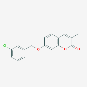 7-[(3-chlorobenzyl)oxy]-3,4-dimethyl-2H-chromen-2-one