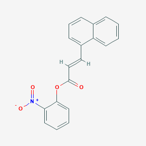 molecular formula C19H13NO4 B5872601 2-nitrophenyl 3-(1-naphthyl)acrylate 