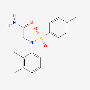 molecular formula C17H20N2O3S B5872677 N~2~-(2,3-dimethylphenyl)-N~2~-[(4-methylphenyl)sulfonyl]glycinamide 