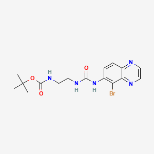 molecular formula C16H20BrN5O3 B587269 N-叔丁氧羰基羟基布林莫尼定 CAS No. 1391053-57-8