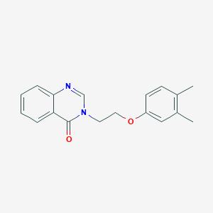 molecular formula C18H18N2O2 B5872690 3-[2-(3,4-dimethylphenoxy)ethyl]-4(3H)-quinazolinone 