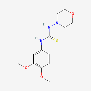 molecular formula C13H19N3O3S B5872691 N-(3,4-dimethoxyphenyl)-N'-4-morpholinylthiourea 