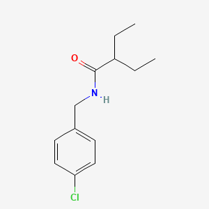 molecular formula C13H18ClNO B5872707 N-(4-chlorobenzyl)-2-ethylbutanamide CAS No. 6428-39-3