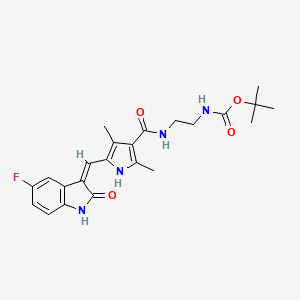 molecular formula C23H27FN4O4 B587271 N-Boc-N,N-二去乙基舒尼替尼 CAS No. 1227960-76-0
