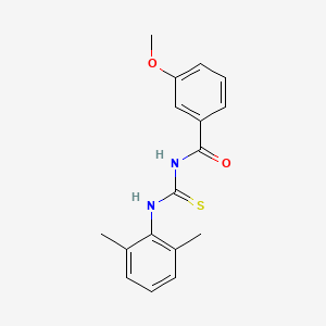 molecular formula C17H18N2O2S B5872715 N-{[(2,6-dimethylphenyl)amino]carbonothioyl}-3-methoxybenzamide 