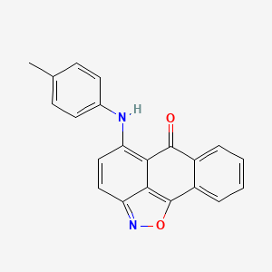 5-[(4-methylphenyl)amino]-6H-anthra[1,9-cd]isoxazol-6-one