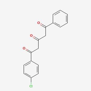 molecular formula C17H13ClO3 B5872790 1-(4-chlorophenyl)-5-phenyl-1,3,5-pentanetrione 