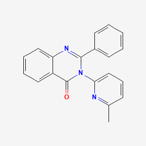 molecular formula C20H15N3O B5872794 3-(6-methyl-2-pyridinyl)-2-phenyl-4(3H)-quinazolinone 