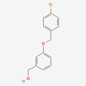 molecular formula C14H13BrO2 B5872811 {3-[(4-bromobenzyl)oxy]phenyl}methanol 