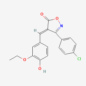 3-(4-chlorophenyl)-4-(3-ethoxy-4-hydroxybenzylidene)-5(4H)-isoxazolone