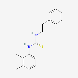 molecular formula C17H20N2S B5872830 N-(2,3-dimethylphenyl)-N'-(2-phenylethyl)thiourea 