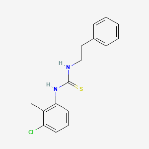 molecular formula C16H17ClN2S B5872838 N-(3-chloro-2-methylphenyl)-N'-(2-phenylethyl)thiourea 