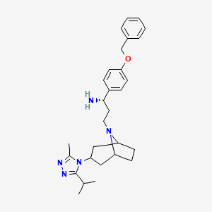 molecular formula C29H39N5O B587284 4-Benzyloxyphenyl N-Des1-(4,4-difluorocyclohexanecarbonyl) Maraviroc CAS No. 1391048-11-5