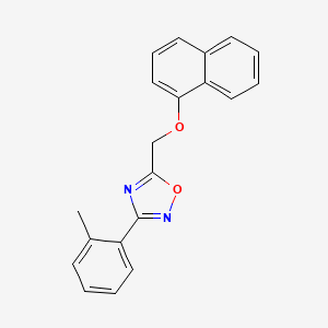 3-(2-methylphenyl)-5-[(1-naphthyloxy)methyl]-1,2,4-oxadiazole