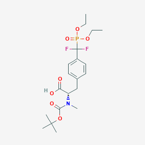molecular formula C20H30F2NO7P B587285 Methyl-N-boc-4[(diethoxy-phosphoryl)-difluoro]methyl phenylalanine CAS No. 156017-43-5