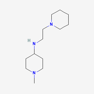 molecular formula C13H27N3 B5872853 1-methyl-N-[2-(1-piperidinyl)ethyl]-4-piperidinamine 