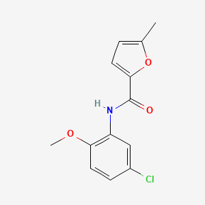 molecular formula C13H12ClNO3 B5872880 N-(5-chloro-2-methoxyphenyl)-5-methyl-2-furamide 