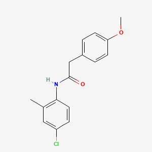 molecular formula C16H16ClNO2 B5872922 N-(4-chloro-2-methylphenyl)-2-(4-methoxyphenyl)acetamide 