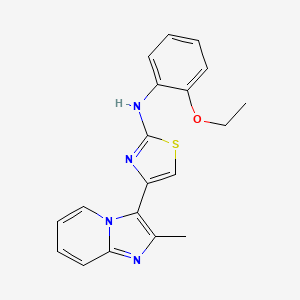 molecular formula C19H18N4OS B5872940 N-(2-ethoxyphenyl)-4-(2-methylimidazo[1,2-a]pyridin-3-yl)-1,3-thiazol-2-amine 