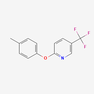 molecular formula C13H10F3NO B5872941 2-(4-methylphenoxy)-5-(trifluoromethyl)pyridine 