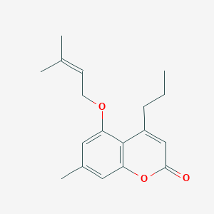 7-methyl-5-[(3-methyl-2-buten-1-yl)oxy]-4-propyl-2H-chromen-2-one