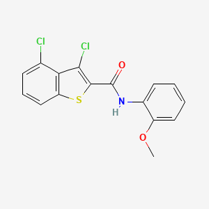 molecular formula C16H11Cl2NO2S B5873001 3,4-dichloro-N-(2-methoxyphenyl)-1-benzothiophene-2-carboxamide 